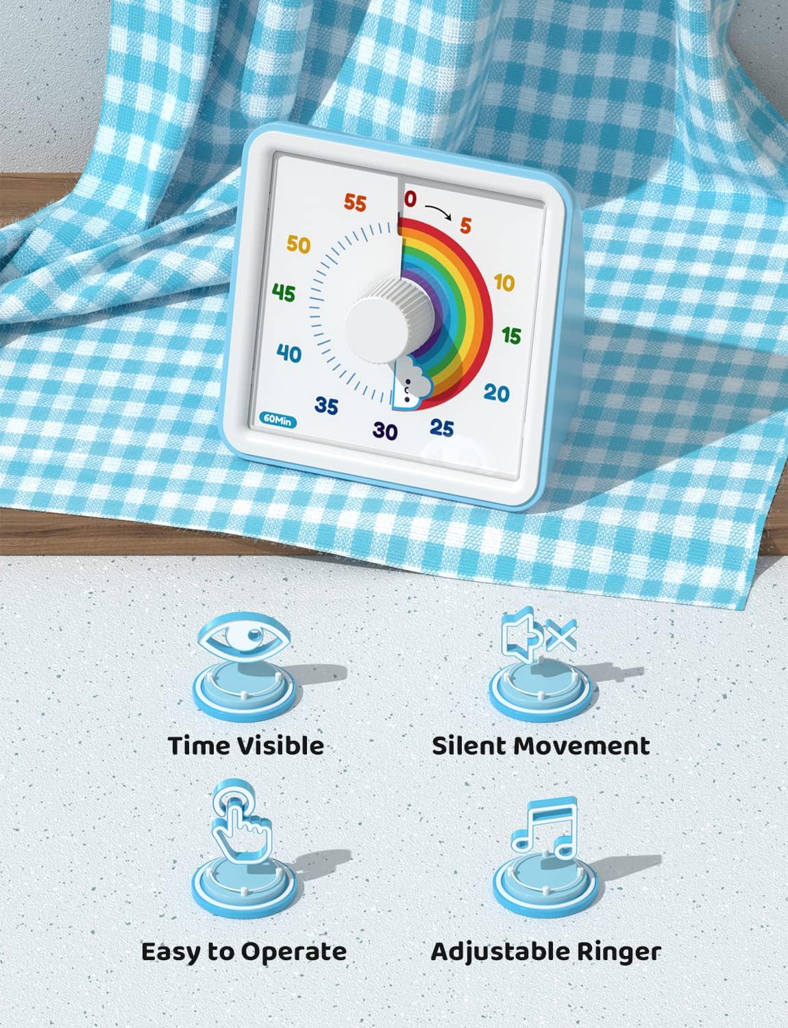 Detalle de LIORQUE Visual Timer, 60-Minute