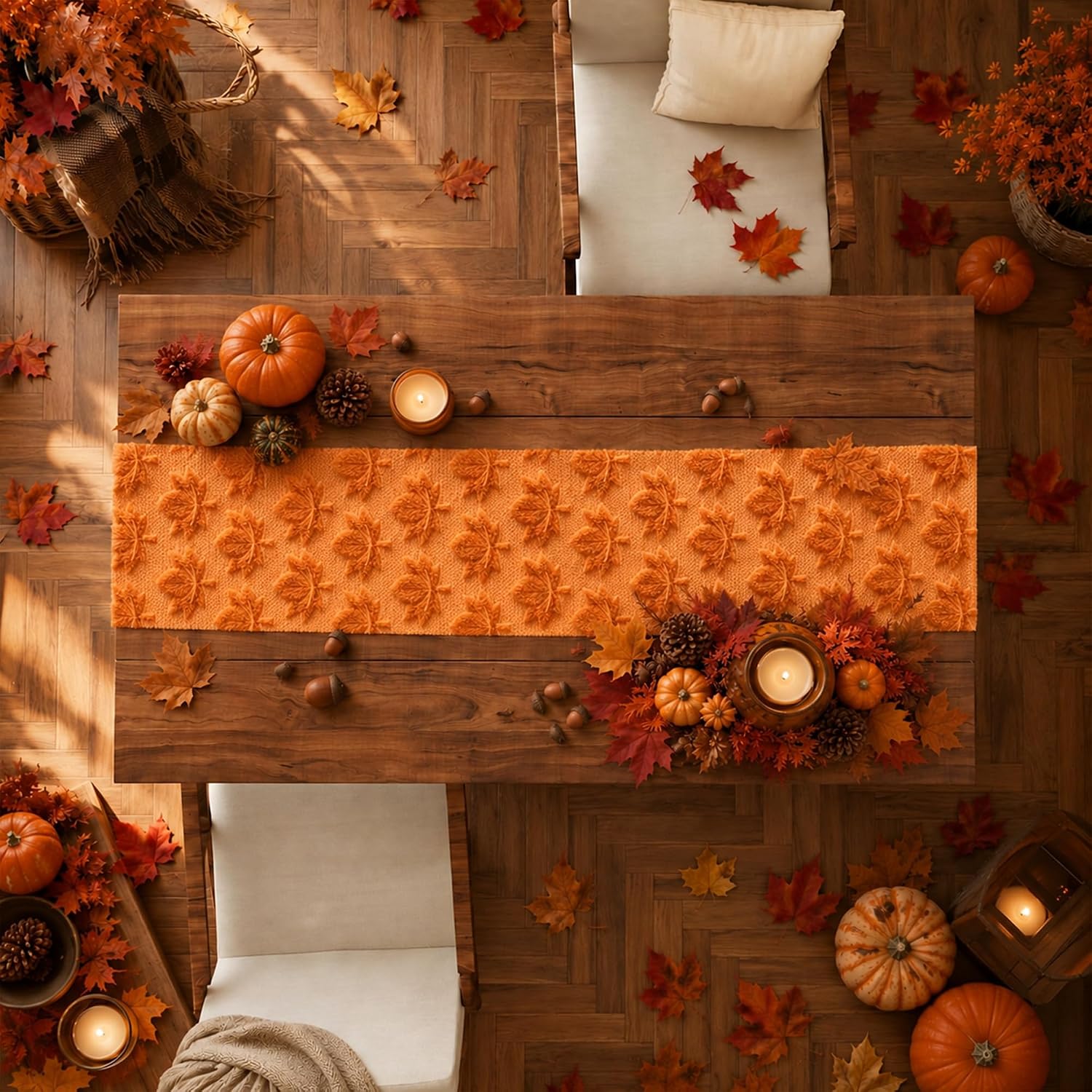 Thumbnail 6 de Plush Faux Fur Table Runner, Polyester