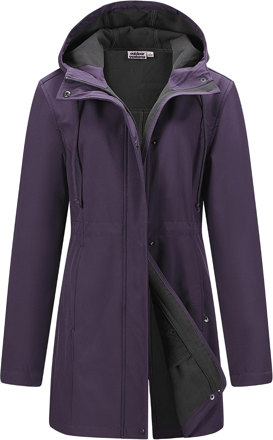 Imagen de Outdoor Ventures Softshell Jacket for Women – Rain Jacket with Hood, Breathable Waterproof Windbreaker en OfertitasTOP