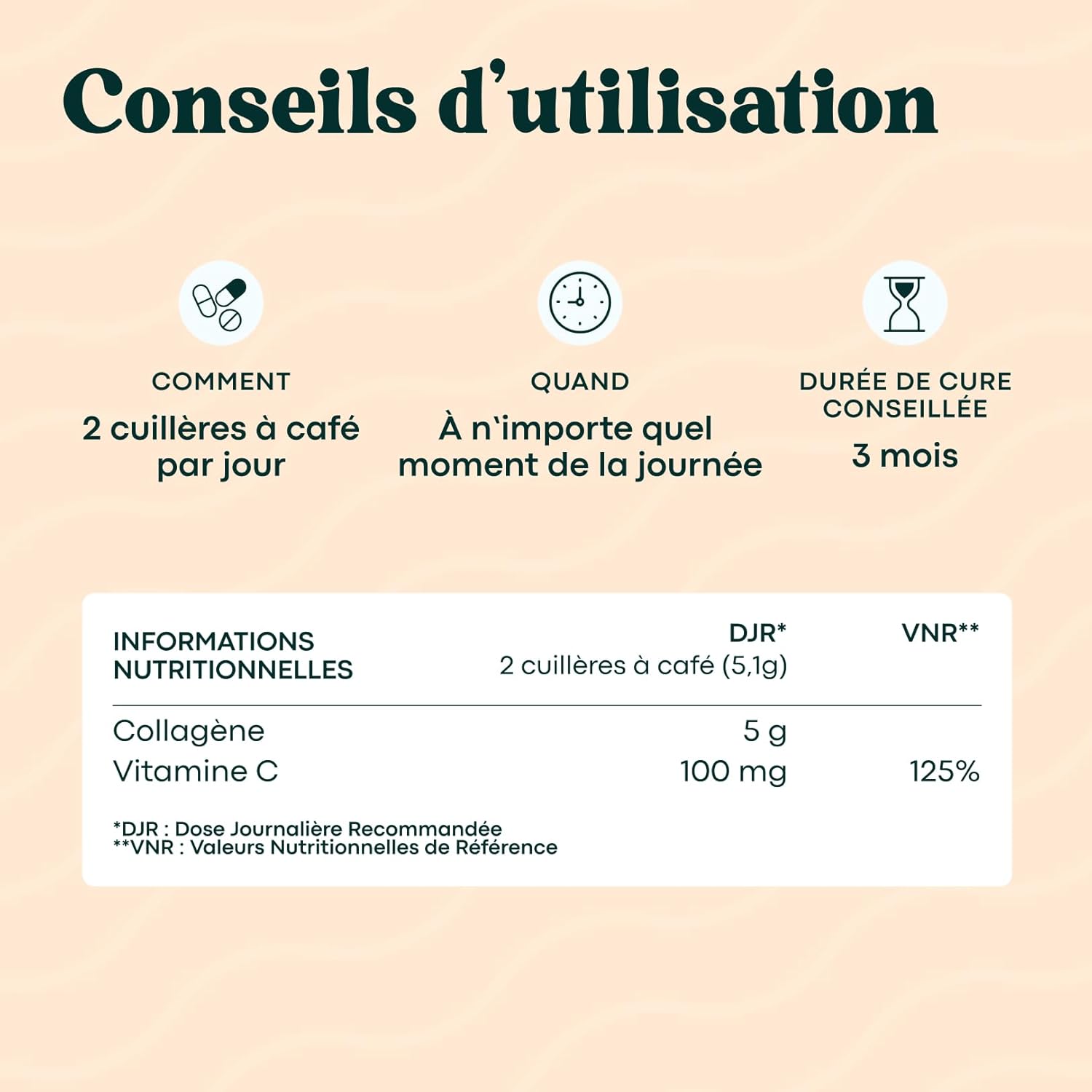 Thumbnail 4 de Collagene Marin Type 1 & 3 Essentials by Novoma (saveur pêche) — poudre hydrolysée à peptides 2000 DA