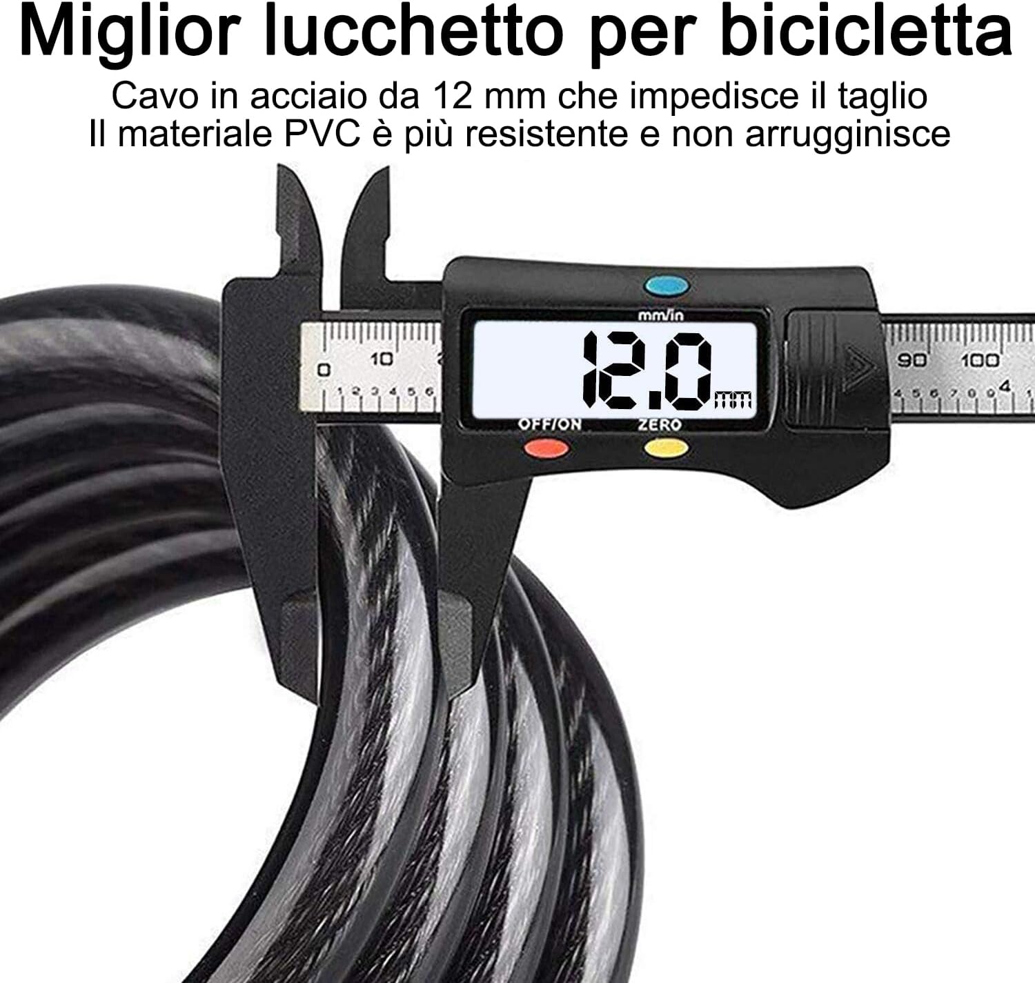 Thumbnail 1 de REHKITTZ Lucchetto per bicicletta catena 120 cm 🔒
