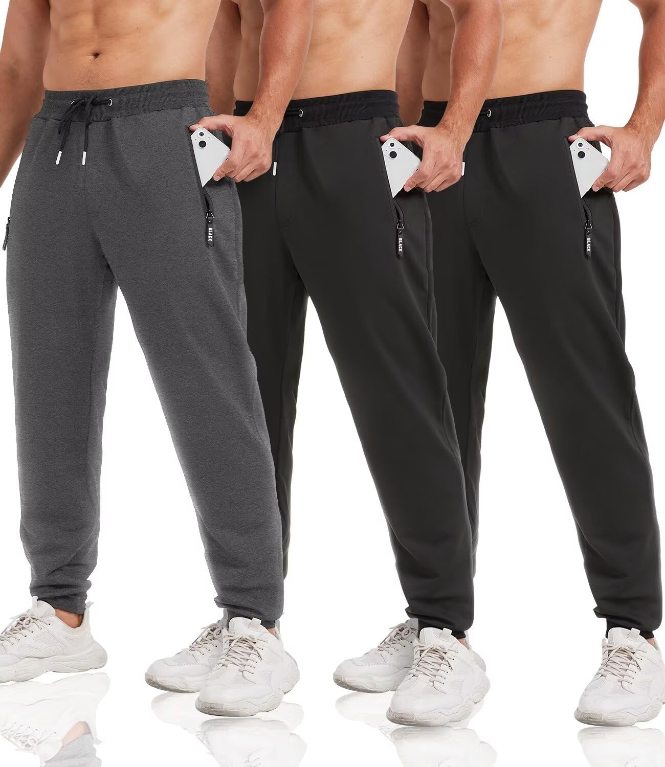 Detalle de Lomsoe Men's Joggers in Blended Fabric
