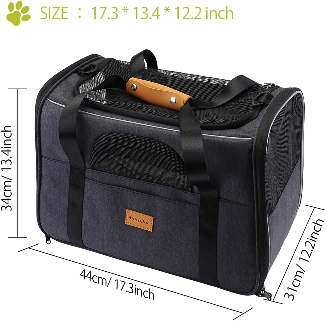 Detalle 2 de Morpilot Sac de transport chat 44 × 31 × 34 cm 🐾