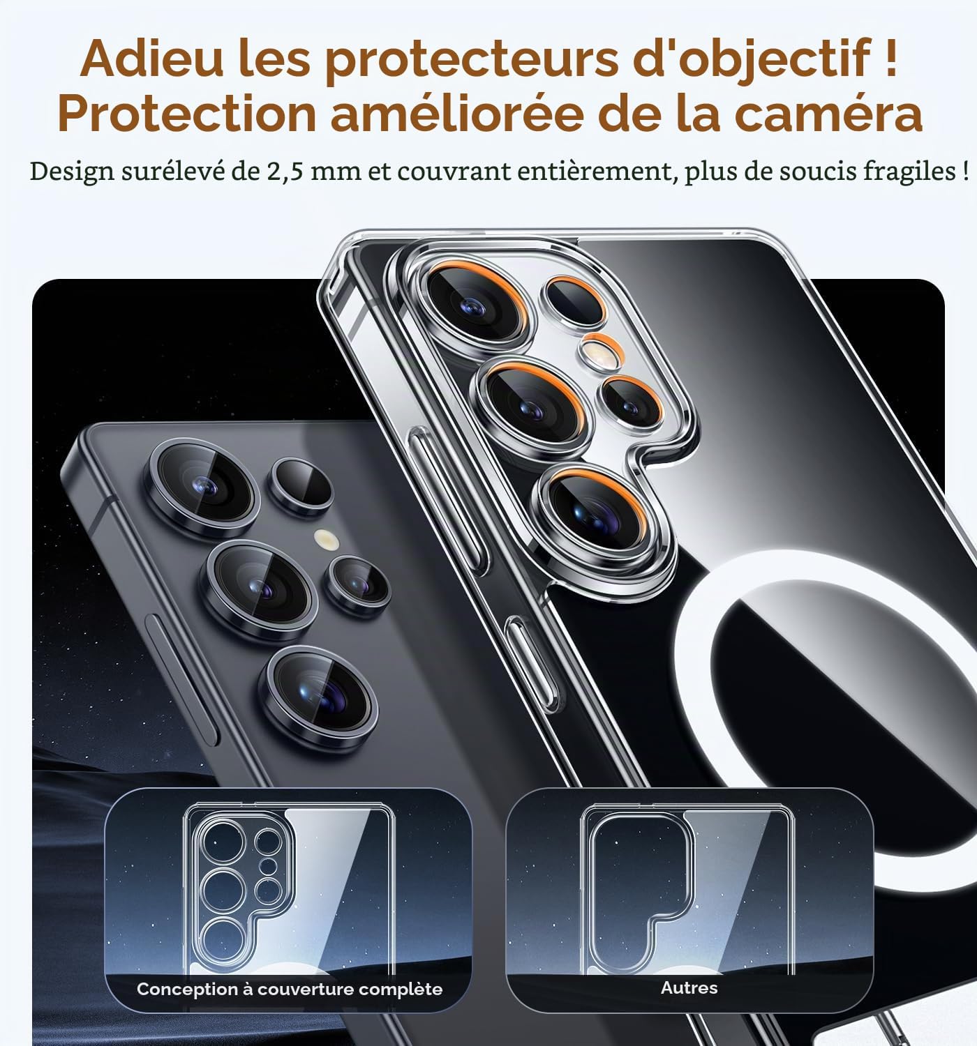 Thumbnail 5 de CANSHN CANSHN-S25U-MAG-STAND-hoes voor Samsung Galaxy S25 Ultra, mat en magnetisch