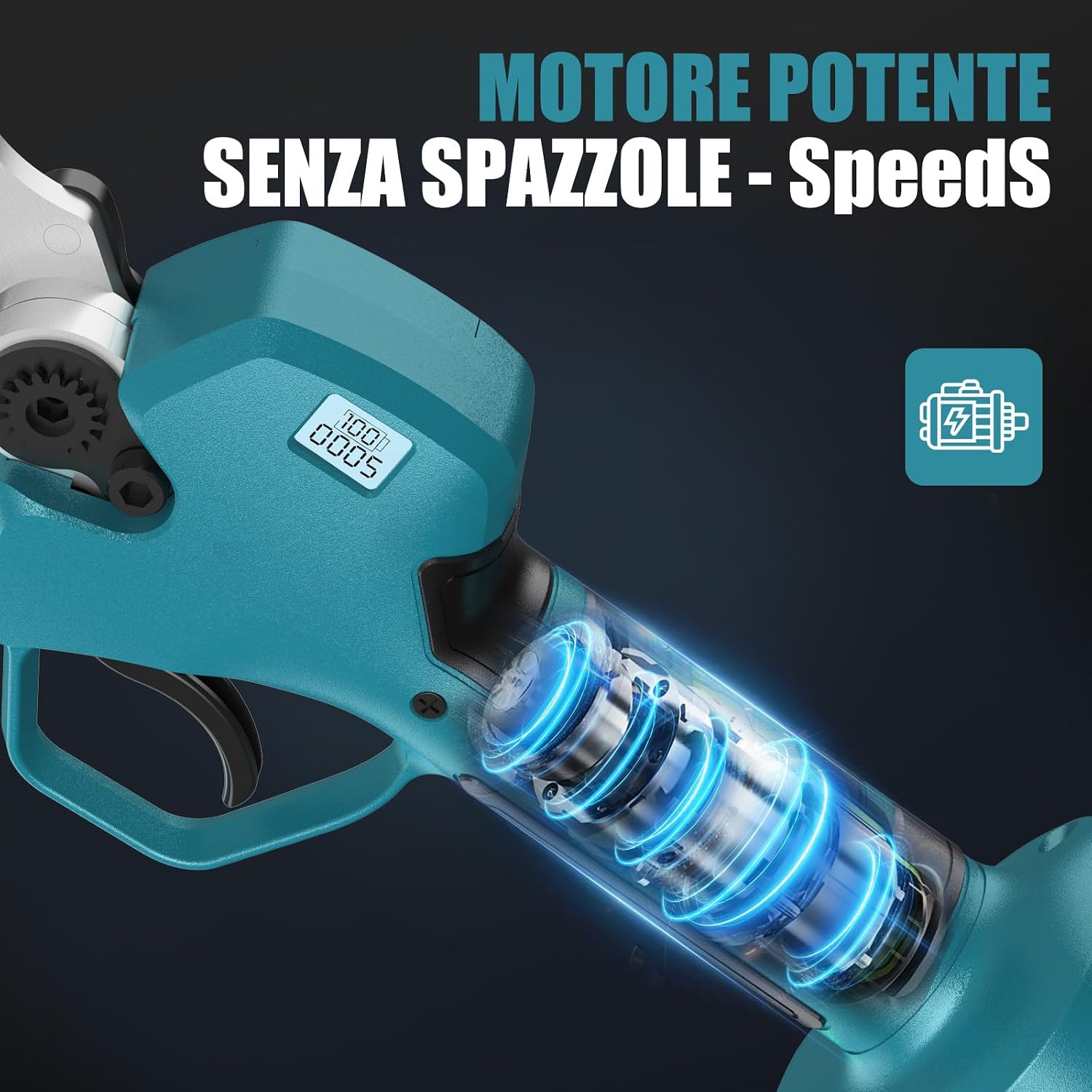 Detalle 2 de Forbici Potatura 40 mm a Batteria