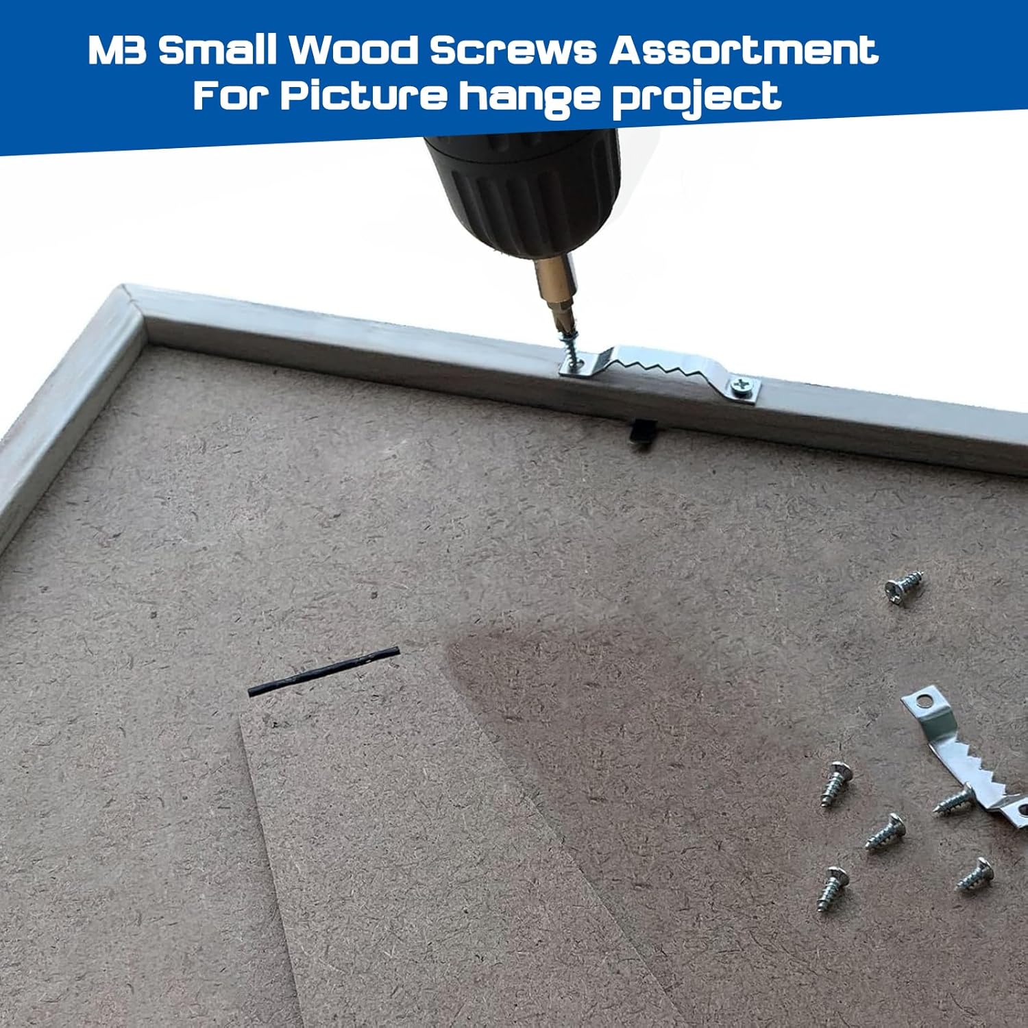 Thumbnail 5 de AMLOOPH self tapping small wood screws assortment (535 pcs) with plastic storage box