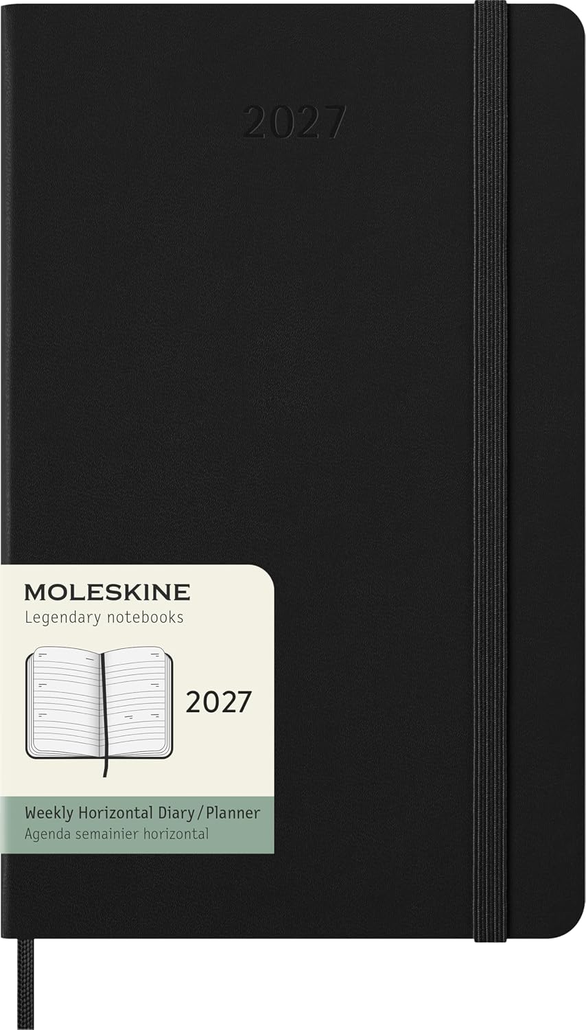 Thumbnail 6 de Moleskine DHB12WH3Y27 weekplanner 2027, zwart, harde kaft, 13 x 21 cm