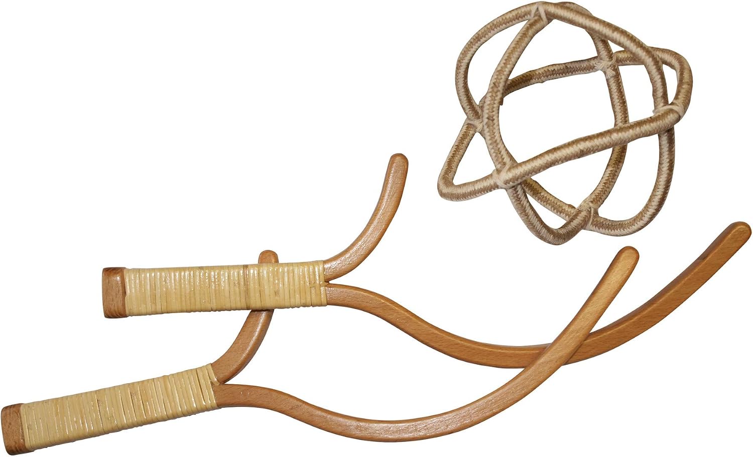 Detalle de Schildkröt Schildköt Ogo Sport Classic Set – 2 Jabbit Schleudern aus Bucheholz mit Gitter-Ball Ø 15 cm