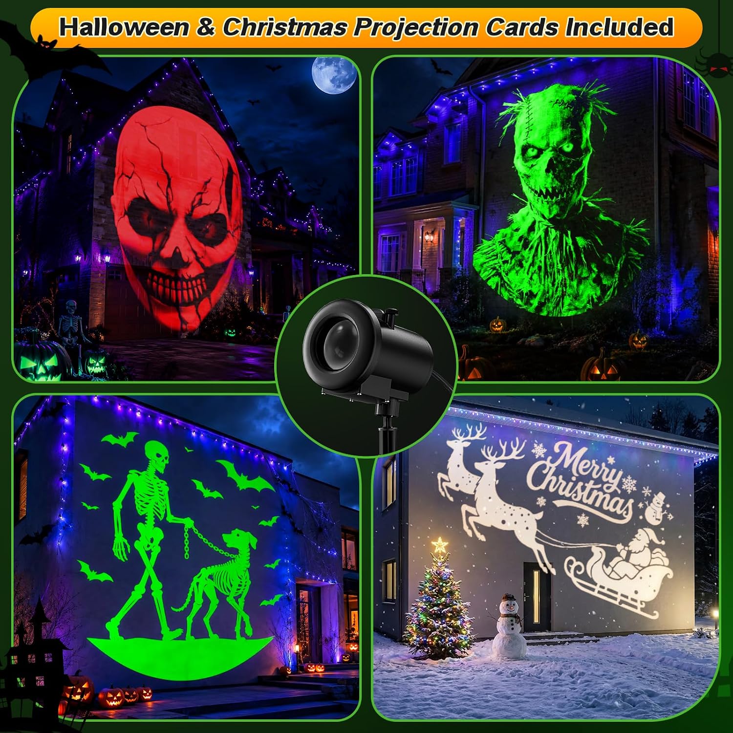 Detalle 2 de Halloween Projector Light, 12-in-1