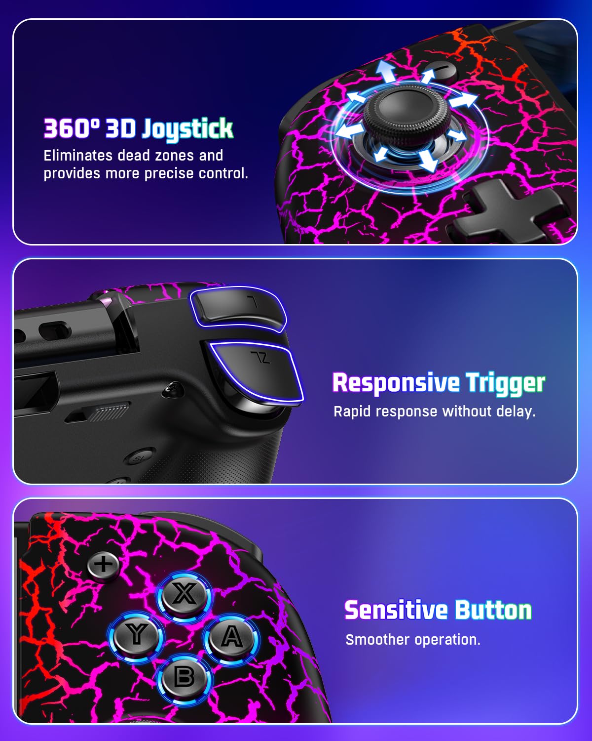 Thumbnail 1 de Coogamefly Controller für Nintendo Switch — kabellos