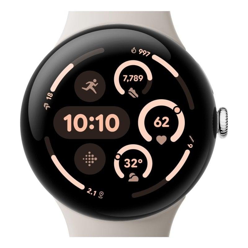 Thumbnail 3 de Google Pixel Watch 3 GPS + WiFi 45 mm AMOLED Plata (con Fitbit y salud cardio)
