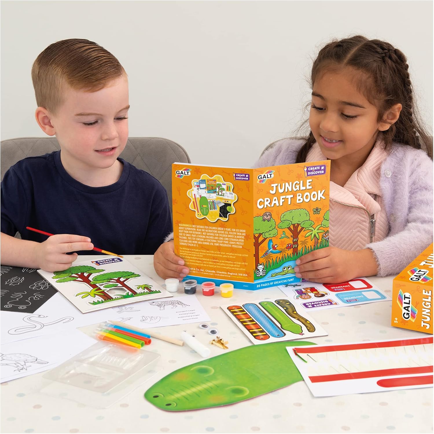Thumbnail 3 de Galt Jungle Craft Kit for Kids (Ages 5+): Creative STEAM Crafting with Jungle Animals