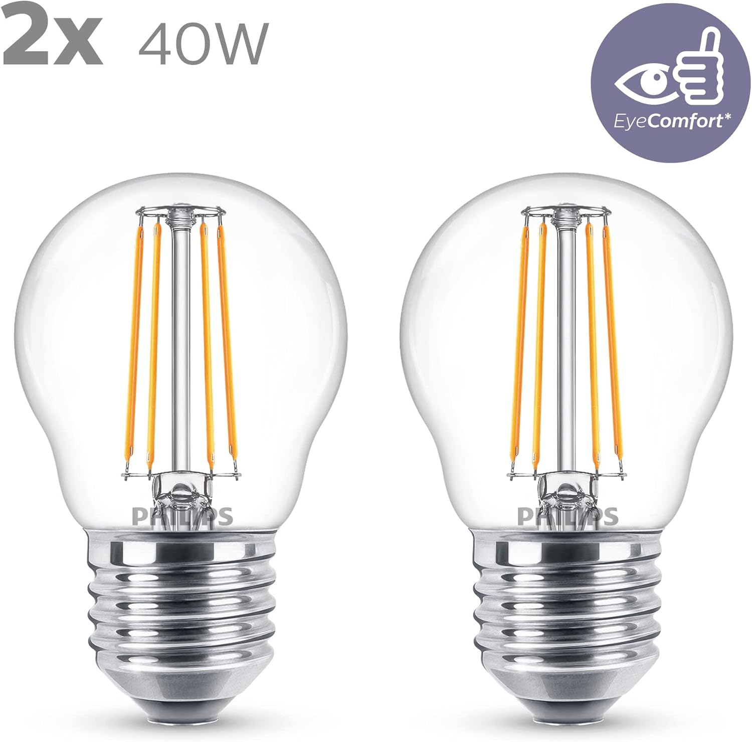 Thumbnail 2 de Philips - Bombilla LED Cristal 40W E27 Pack 2