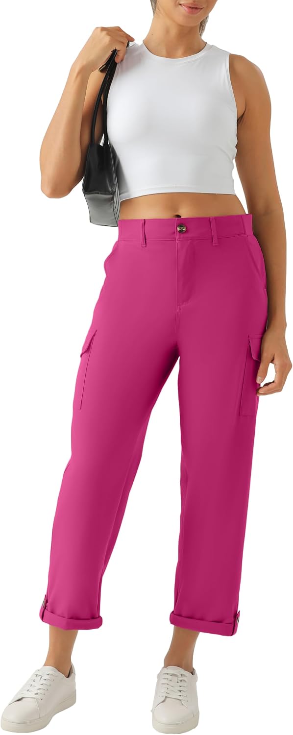 Detalle 2 de Women's Lightweight Cargo Capri Hiking Pants