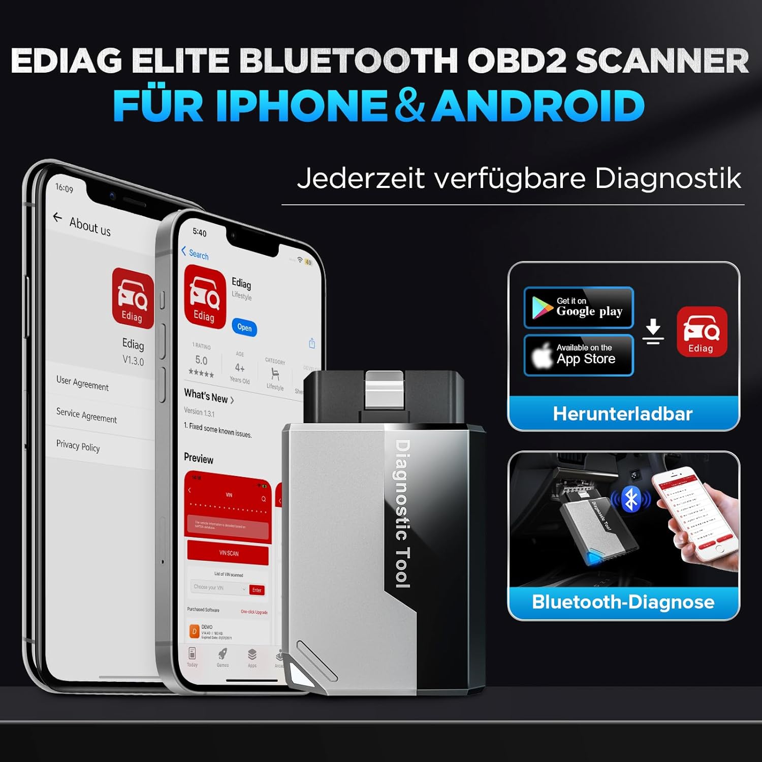 Thumbnail 6 de KINGBOLEN EDIAG Elite OBD2 Diagnosegerät