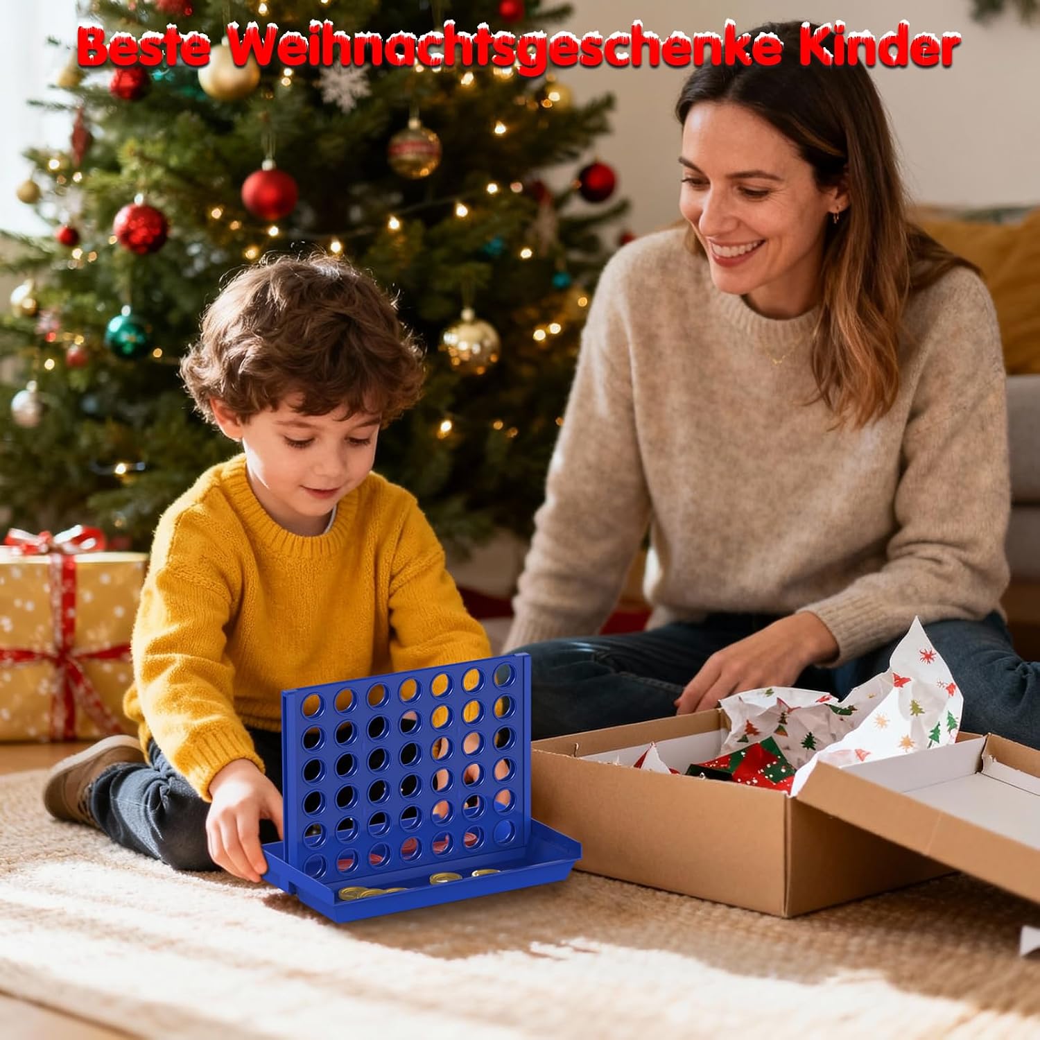 Detalle 2 de Pup Go „4 in einer Reihe“ – Reisespiel für Kinder ab 3 Jahren und die ganze Familie (Standardgröße, 2 Spieler)