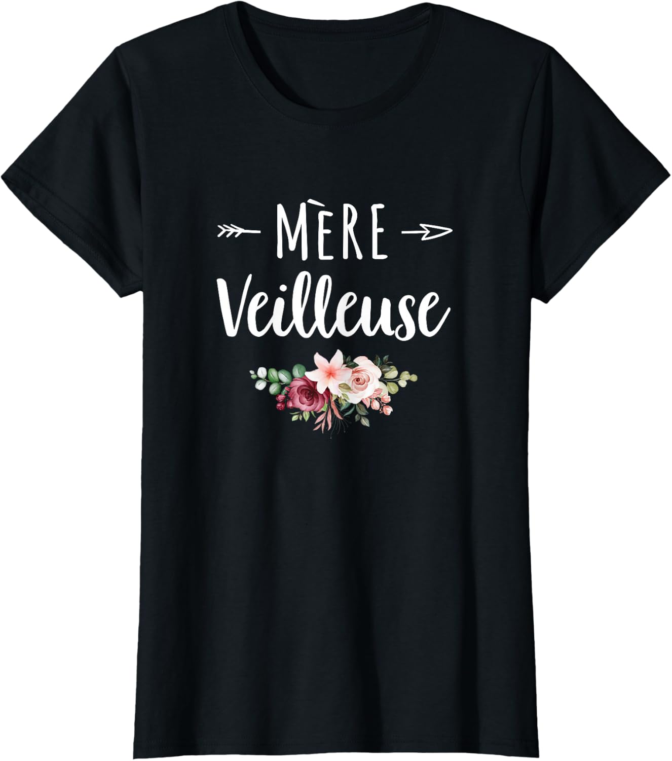 Detalle de Mère Veilleuse Merveilleuse — T-shirt délicat pour la Fête des Mères