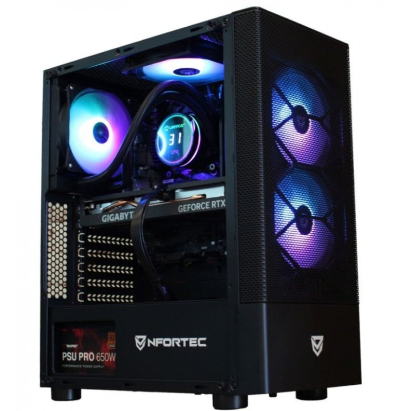 Detalle de PCM Lotus: Ryzen 5 7600X, 32 GB RAM, 1 TB SSD y RTX 5060 Ti