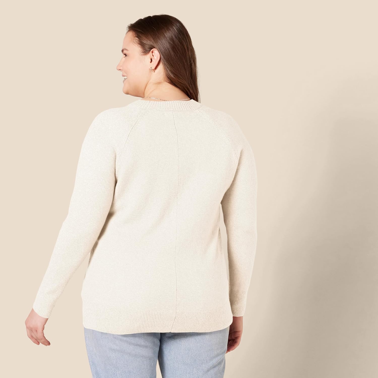 Thumbnail 1 de Amazon Essentials Damen Regular-Fit Langarm-Pullover mit Rundhalsausschnitt