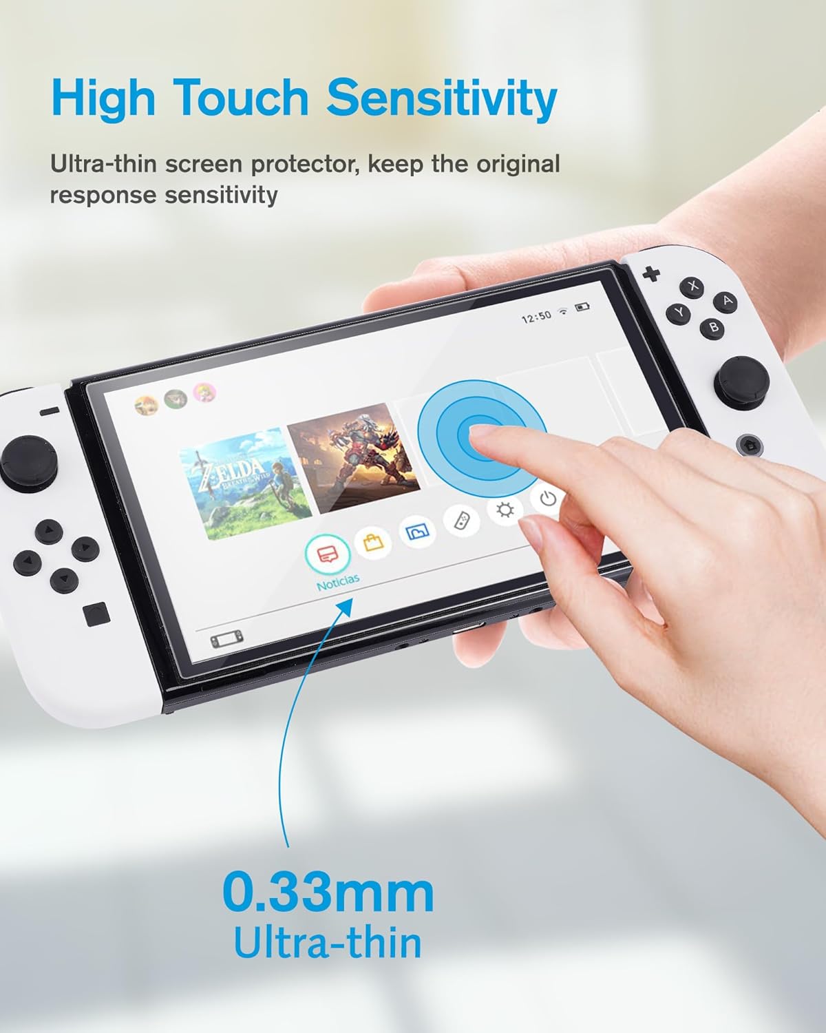 Thumbnail 3 de MOBDIK 2 Stück Schutzfolie für Switch OLED