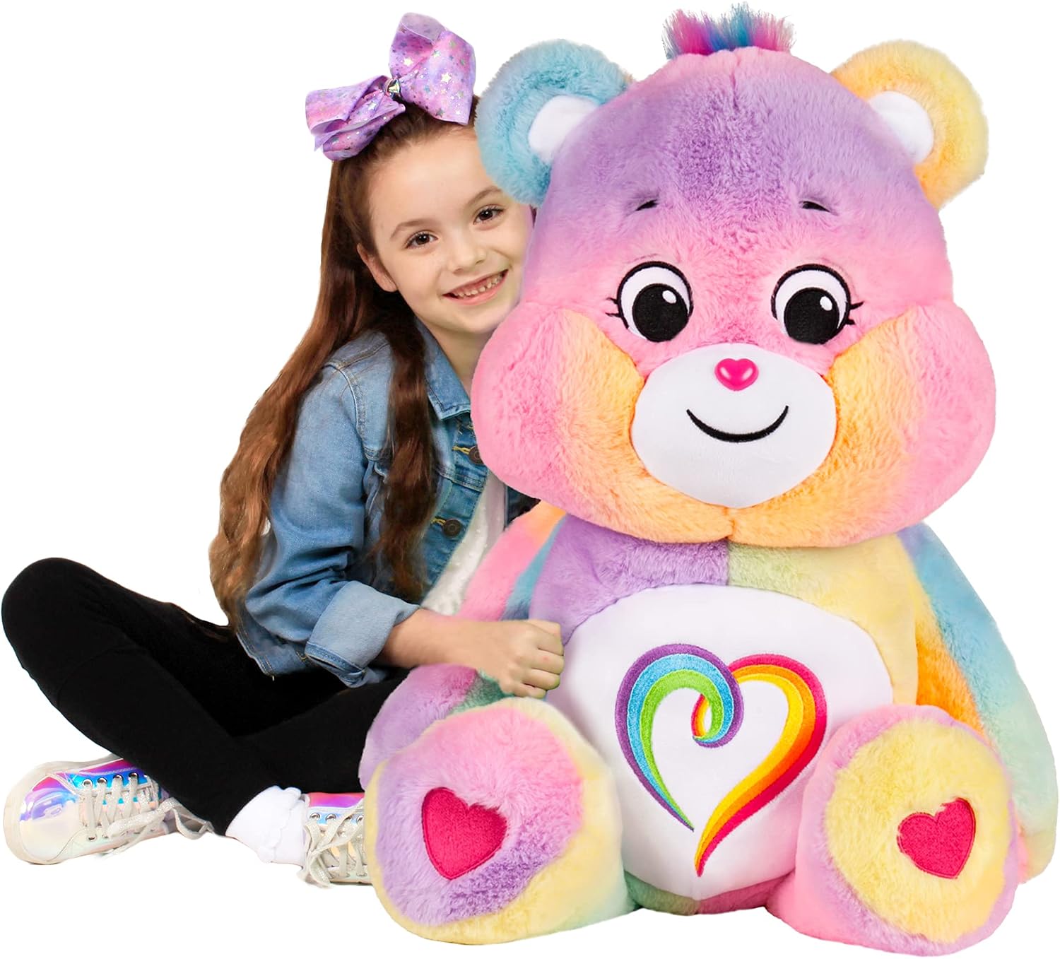 Detalle 2 de Care Bears – Giant Togetherness Bear 60 cm : peluche géante douce et colorée