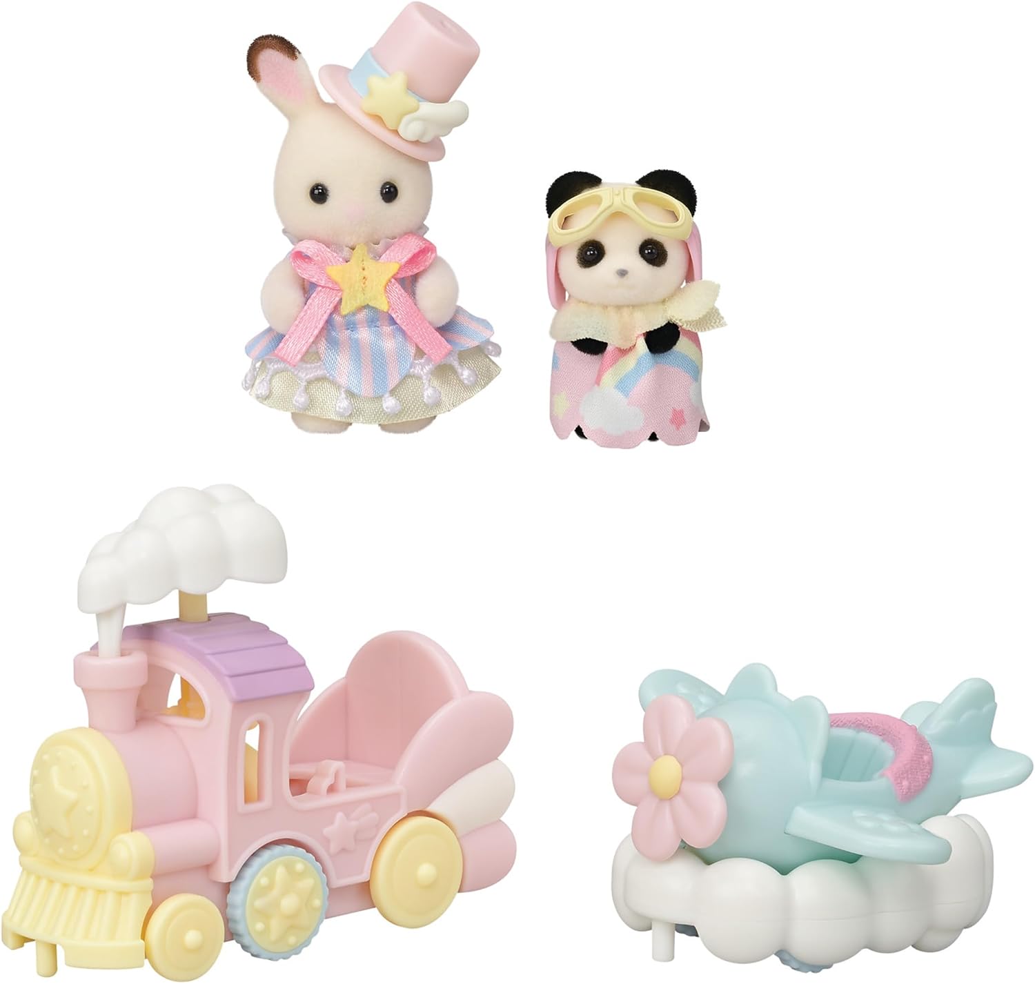 Detalle de Sylvanian Families 5819 Amusement Park Ride Set with Plane and Train