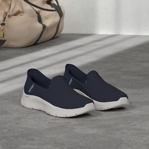 Detalle 1 de Skechers Go Walk Flex Relish Women's Slip-Ins Trainers, Navy, Memory Foam