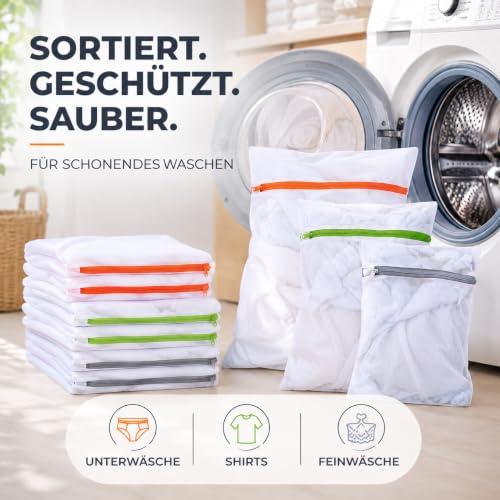 Thumbnail 6 de 10 x Premium Wäschenetz Set – Netz für Waschmaschine mit Reißverschluss, gemischte Größen (10er Mix) von TK Gruppe Timo Klingler