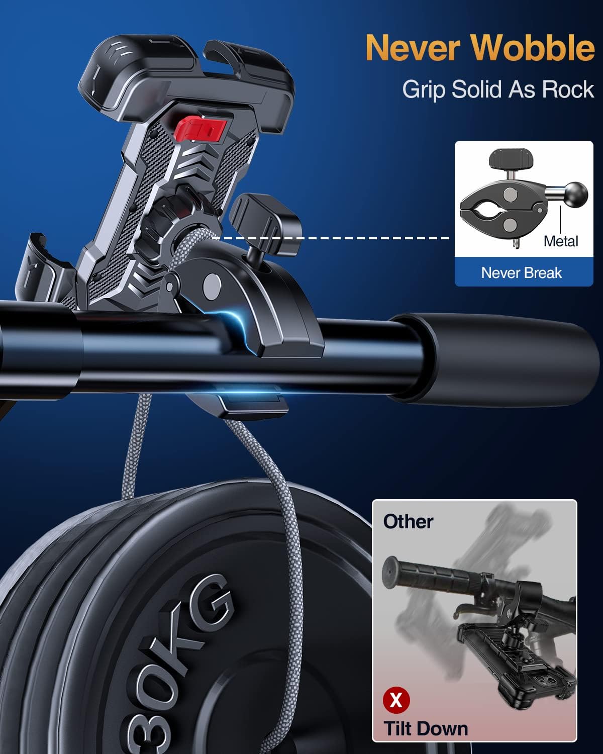 Thumbnail 2 de Bovemanx Motorcycle Phone Mount 7.2"