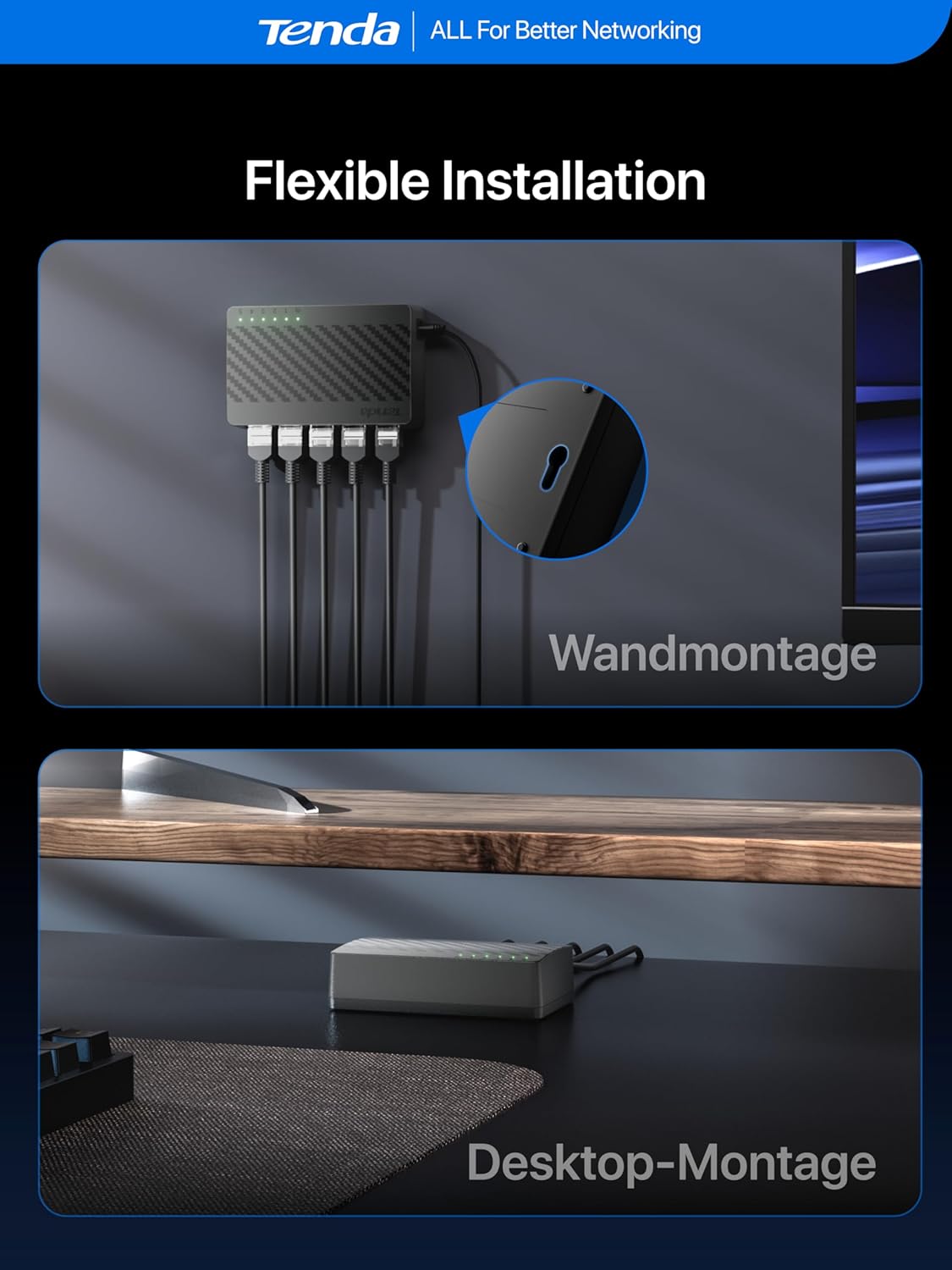 Thumbnail 5 de Tenda SG105 5‑Port Gigabit Switch 📡