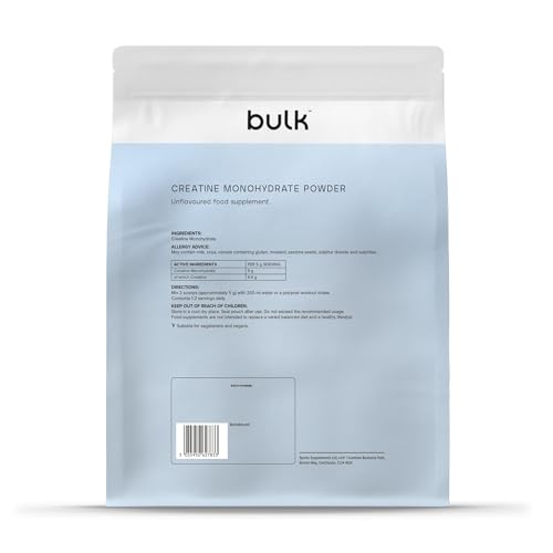Detalle 1 de Bulk Creatine Monohydrate Powder 250g, Unflavoured by BULK POWDERS