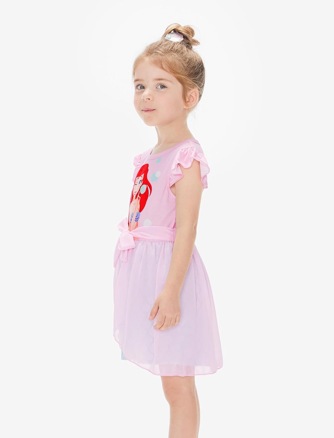 Detalle de Disney Princess Frozen Elsa Minnie Mouse Stitch Toddler Girl Romper With Skirt Overlay (2-6 Years)