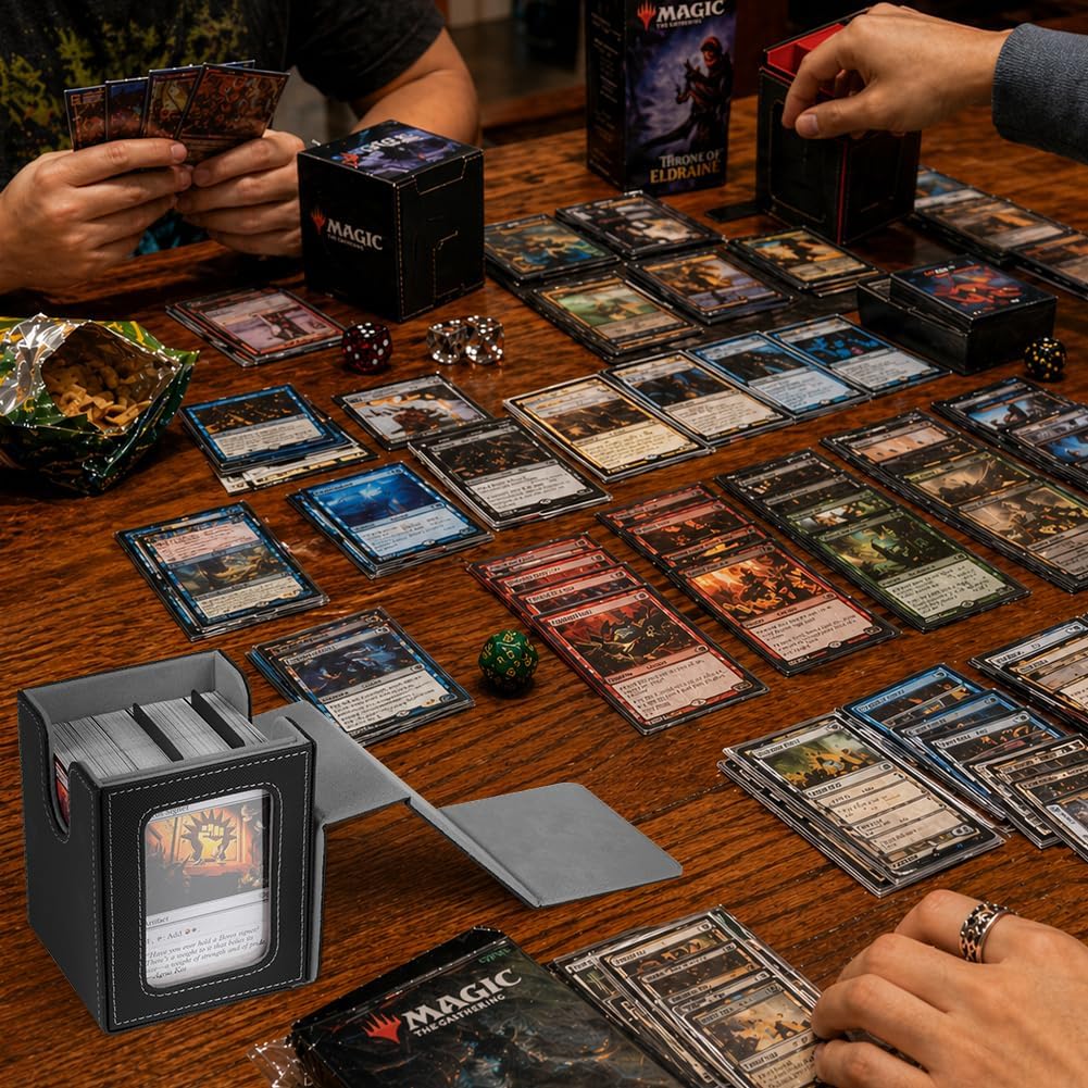 Thumbnail 6 de Aolso magnetische opbergdoos voor MTG Commander, kunstleer en microvezelvoering