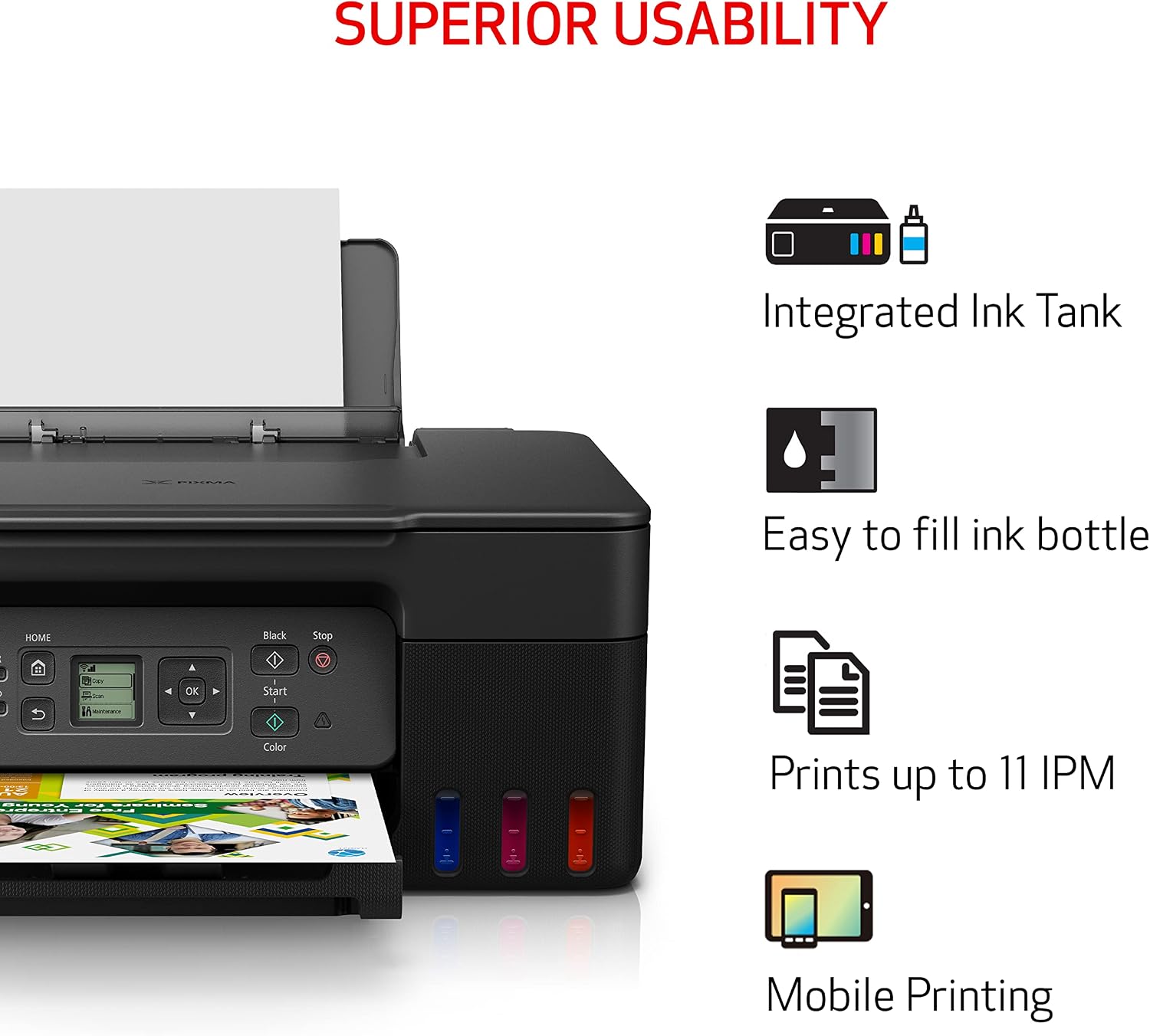 Detalle de Canon All-in-One Wireless Color Printer G3270