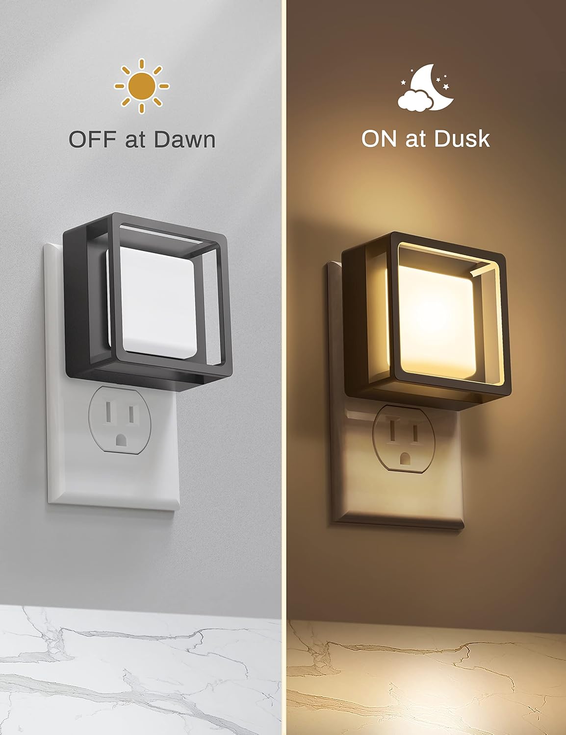 Detalle 2 de DORESshop Plug-In LED Night Light, 3000K