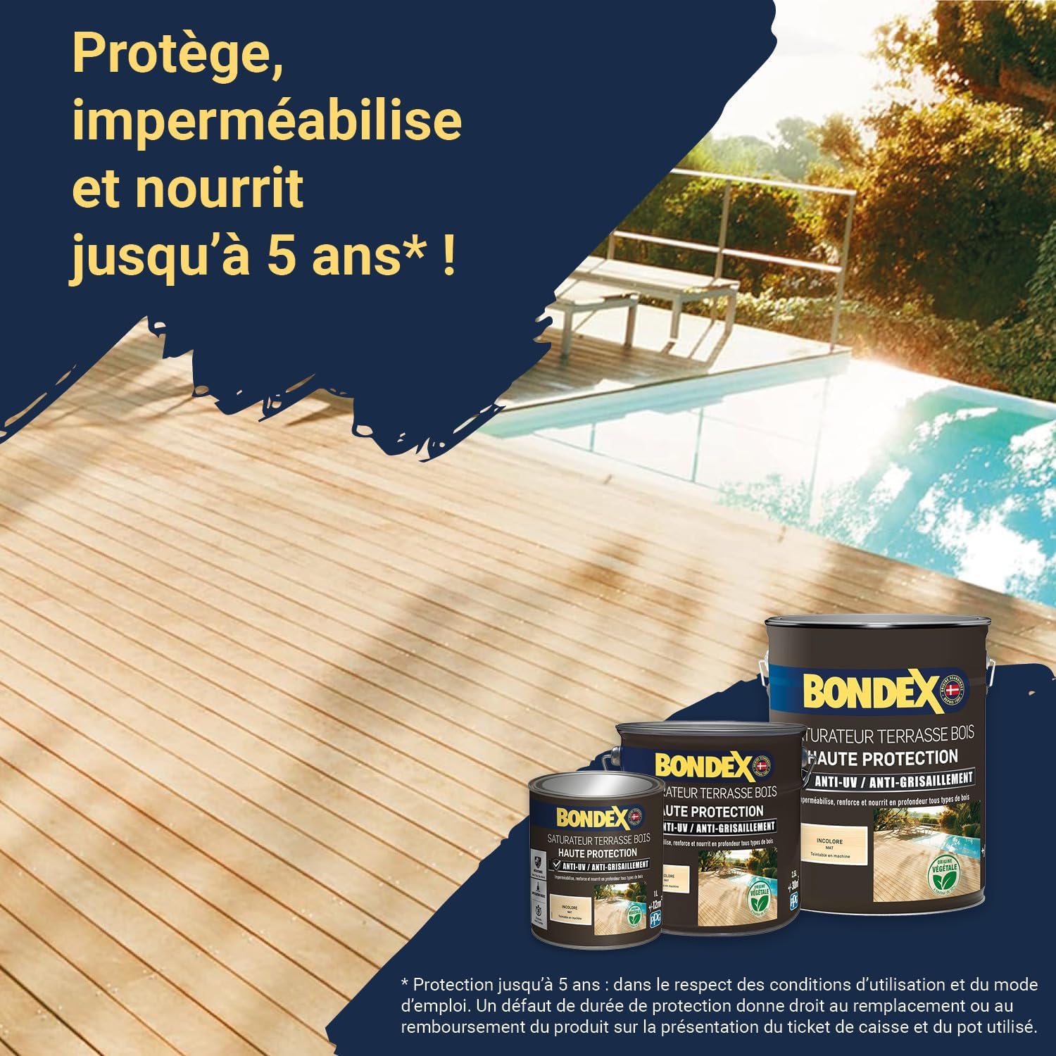 Thumbnail 1 de BONDEX Saturateur Terrasse Bois Intérieur & Extérieur – Incolore, 5L