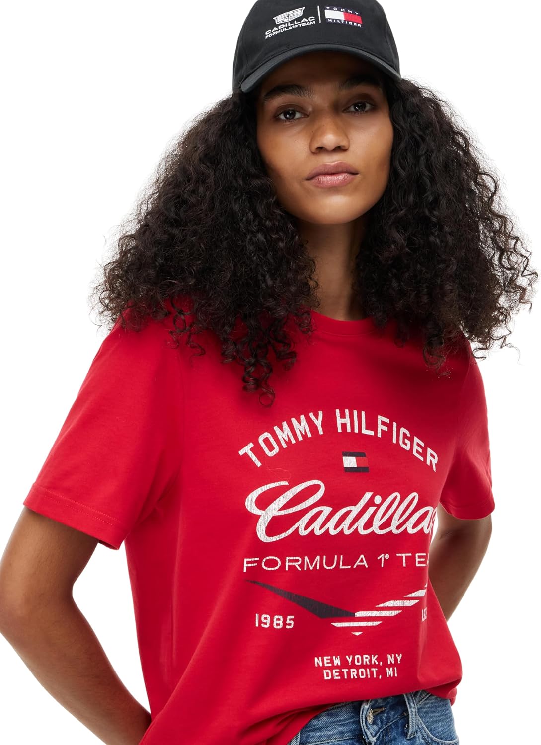 Detalle de Tommy Hilfiger Unisex Th X Cf1 Varsity Graphic Tee Mn0mn00097