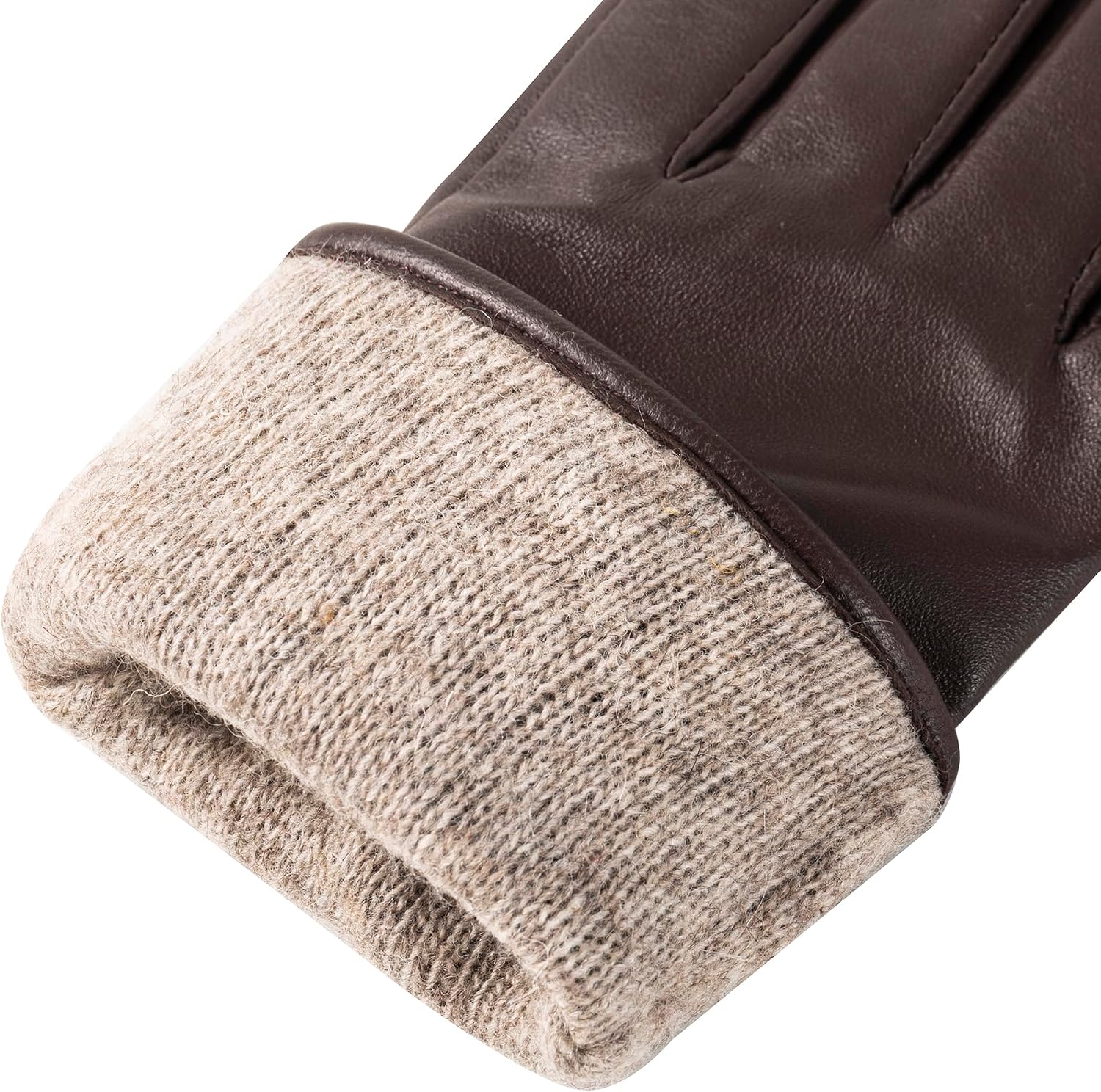 Thumbnail 5 de QOF Women's Sheepskin Leather Gloves, Wool-Lined with Full-Palm Touchscreen