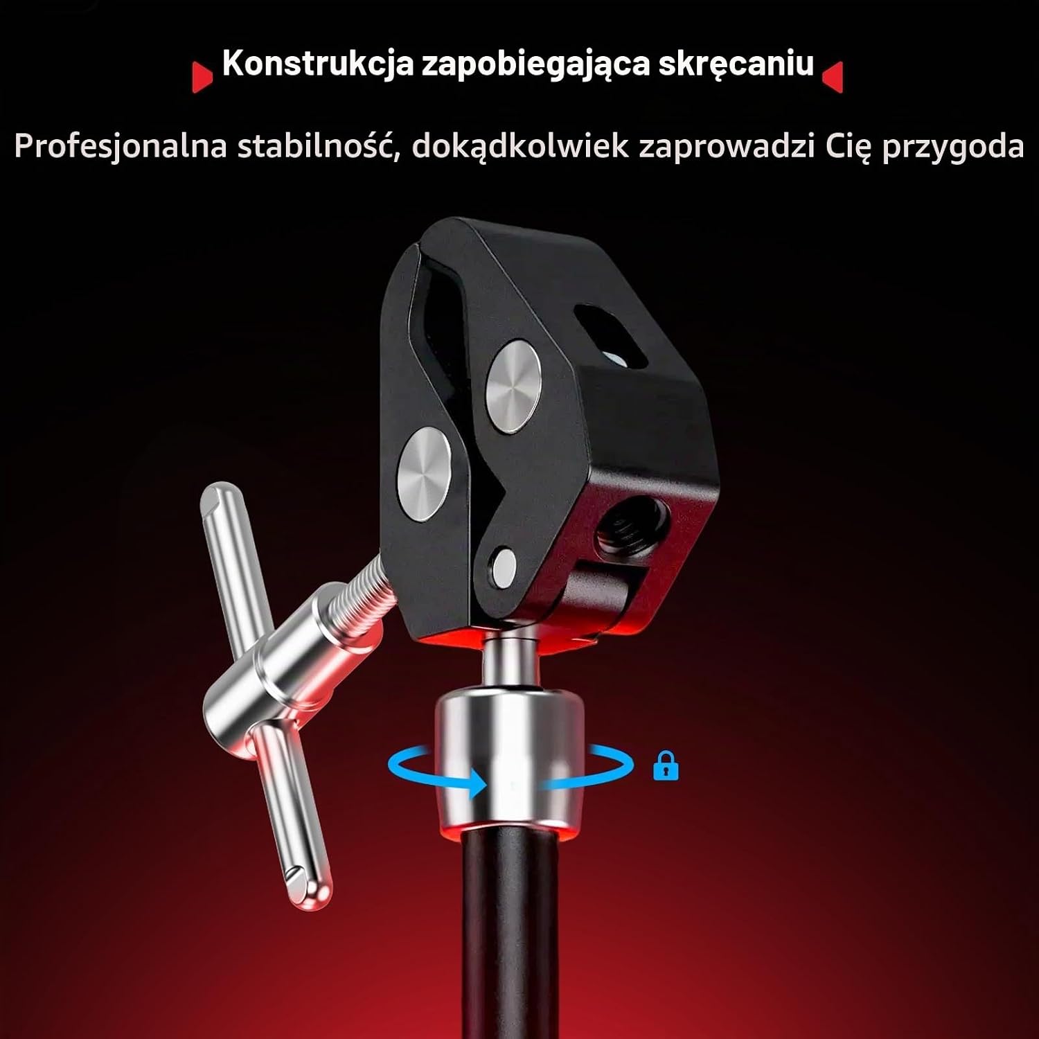 Detalle de SMALLRIG 5605 – ramię Magic Arm z Super Clamp do kamer sportowych