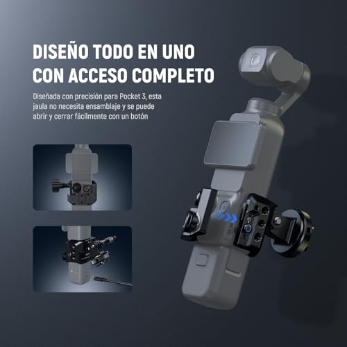Thumbnail 3 de NEEWER Pocket 3 jaula compatible para Osmo Pocket 3 🎥