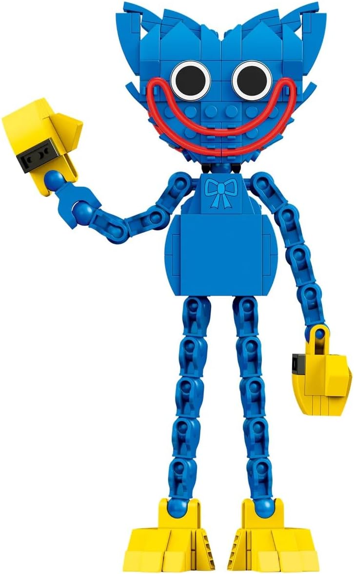 Detalle de Brickcraft ハギーワギー ブロック組み立てセット 240ピース・可動する手足と表情チェンジ
