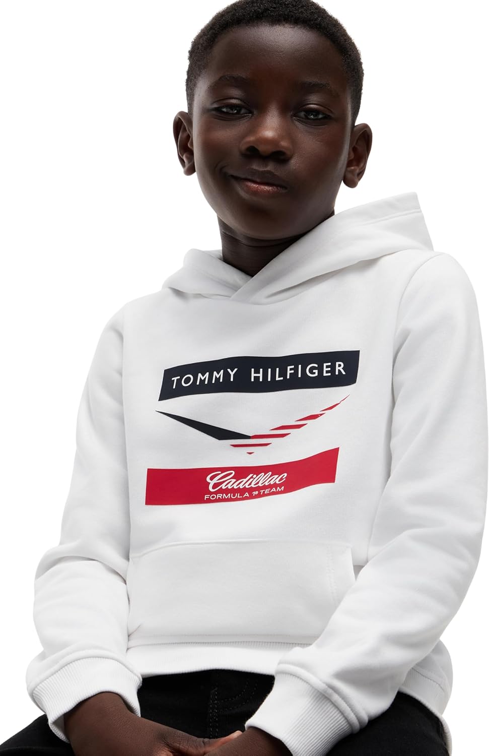 Thumbnail 5 de Tommy Hilfiger Enfants Unisexe Sweat à Capuche TH X Cadillac F1 Chevron Impression