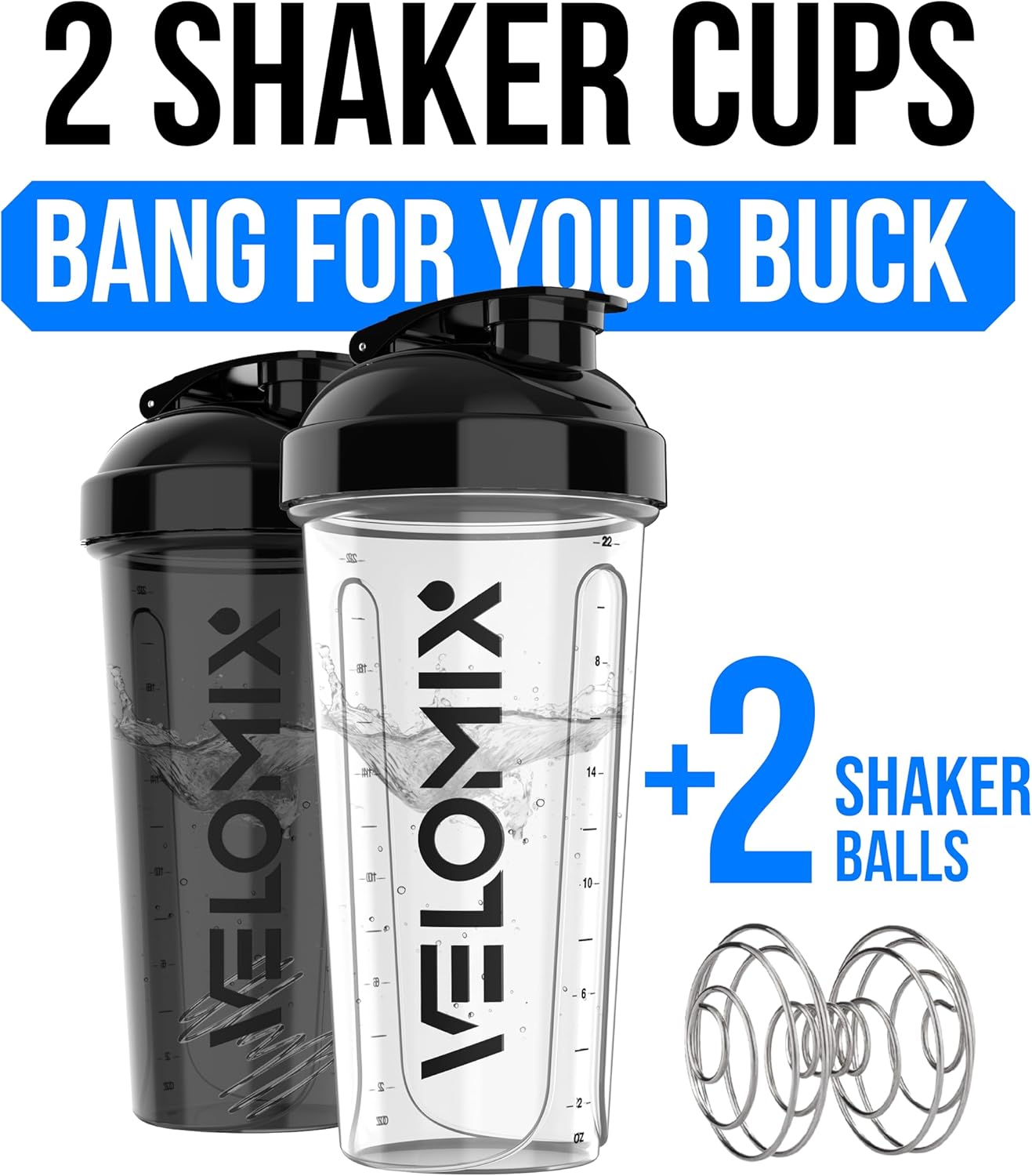Detalle 2 de VELOMIX 28 oz Protein Shaker 🥤