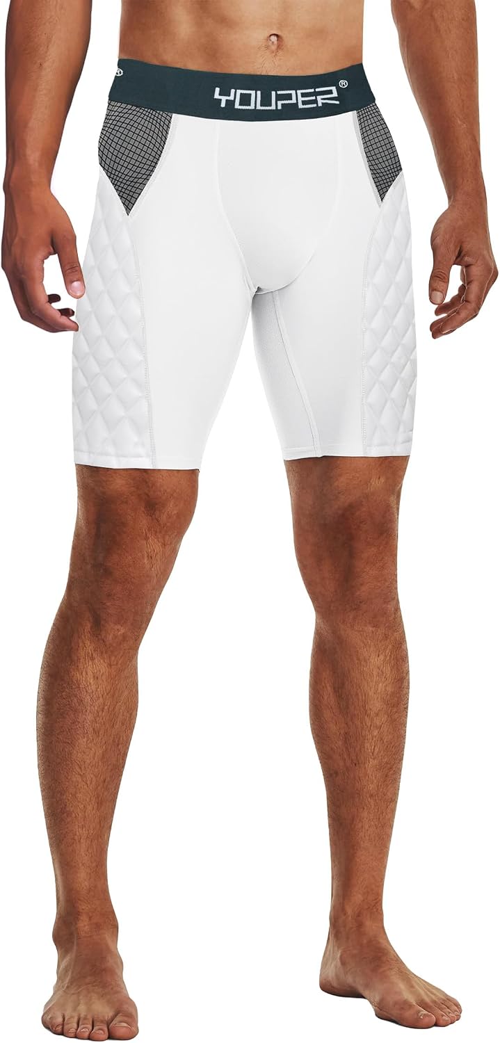 Detalle 2 de Youper Adult Elite Padded Compression Sliding Shorts with Cup Pocket