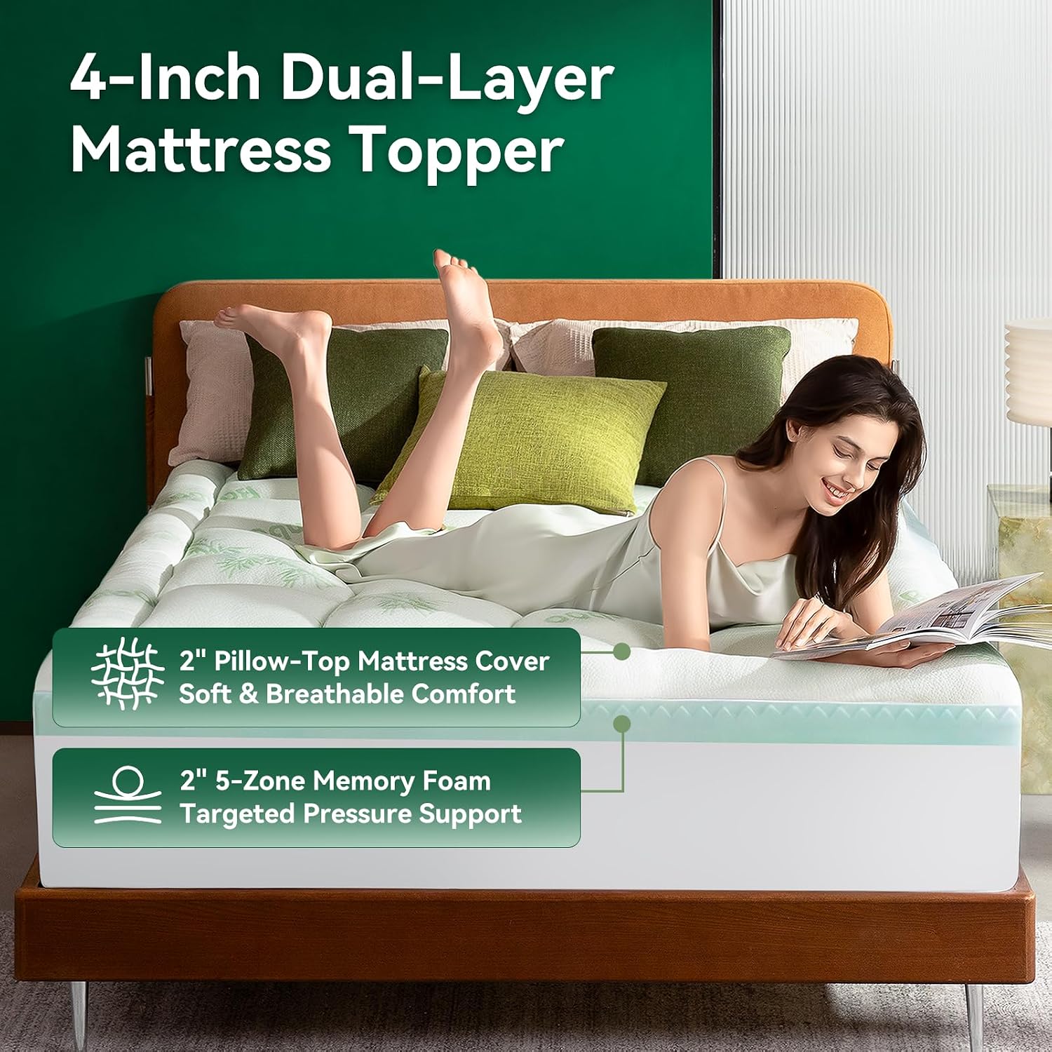Thumbnail 1 de Niceplus mattress topper, 4-inch