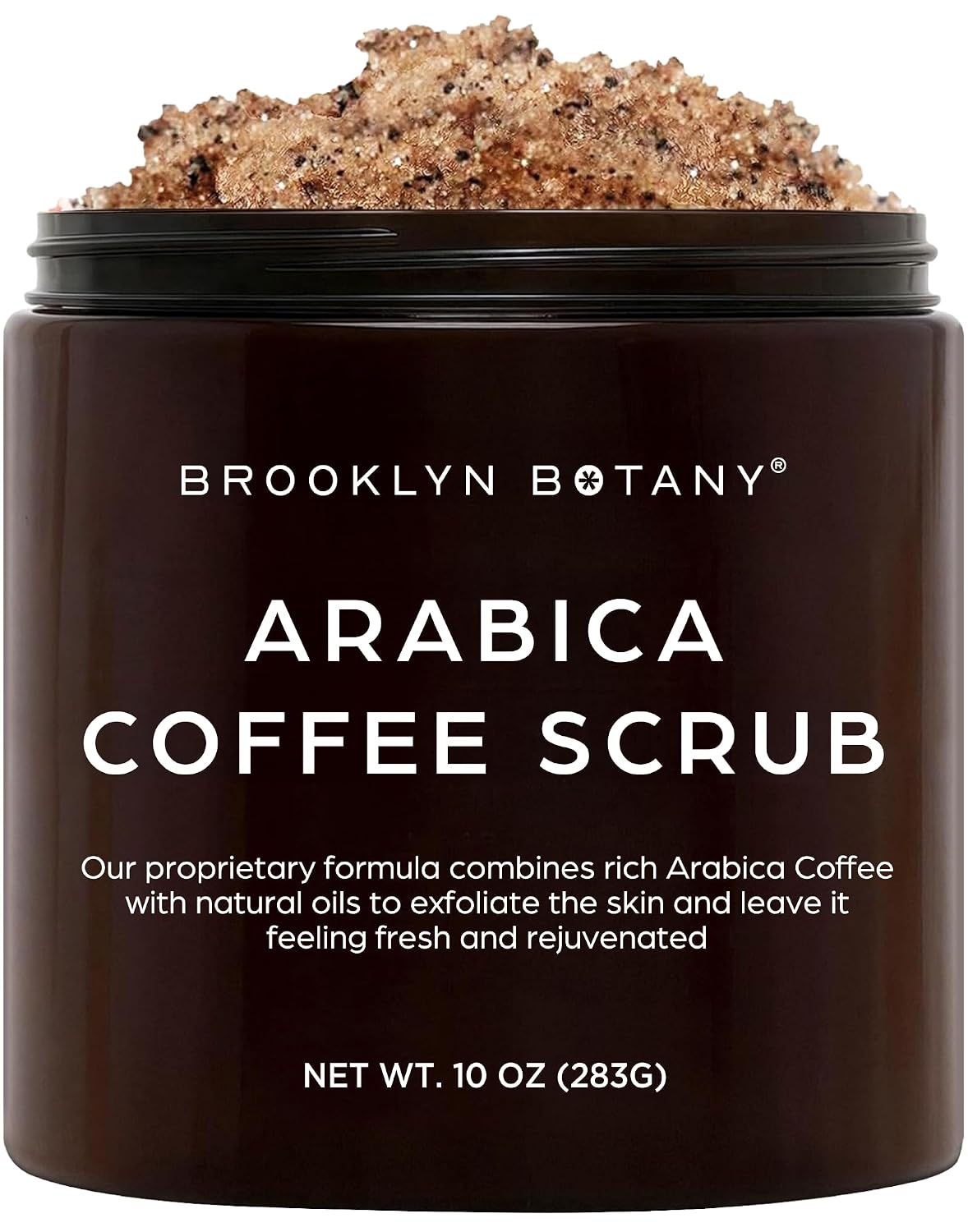 Detalle de Brooklyn Botany 235 Arabica Coffee Body Scrub, 10 oz Salt Exfoliator