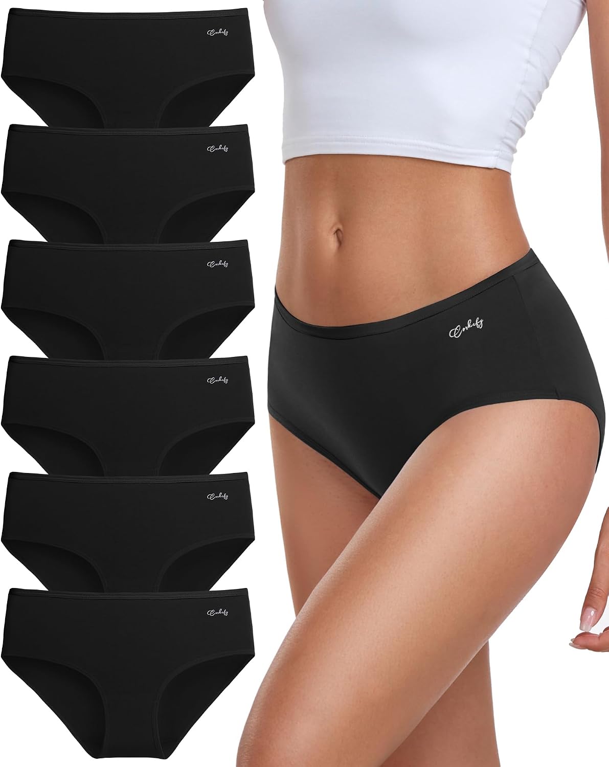 Detalle de coskefy Unterhosen Damen Baumwolle 6er Pack