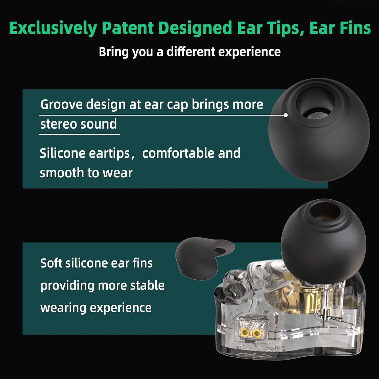 Thumbnail 5 de YINYOO CCZ BC01 PRO Wired In-Ear Monitors with 1BA + 1DD Drivers and Mic