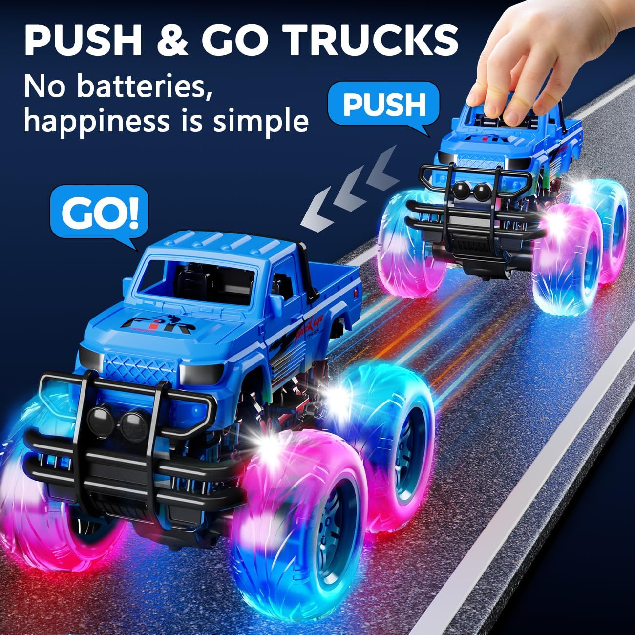 Detalle de Winstico Monster Truck Toys 2-pack for toddlers