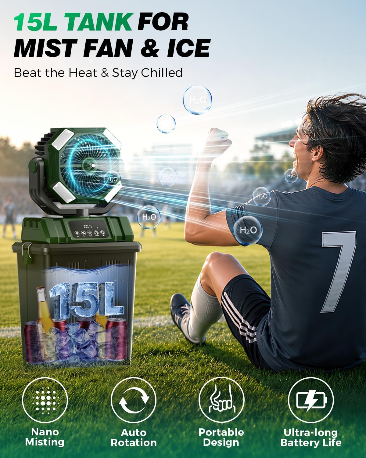 Detalle de Etholzon Misting Fan 15L Tank